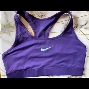 Purple & Teal Nike Dri-Fit Sports Bra Size Med